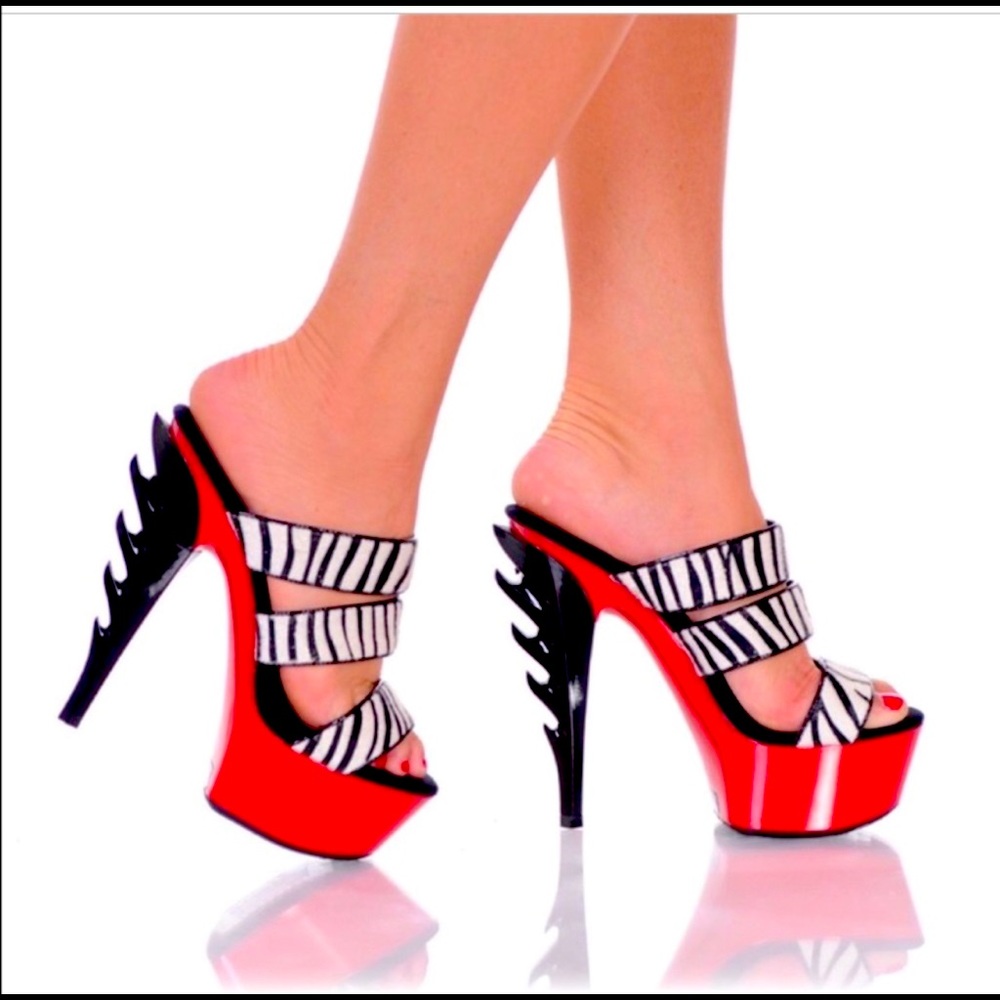 Sexy Zebra 🦓 Print Platform Sandals